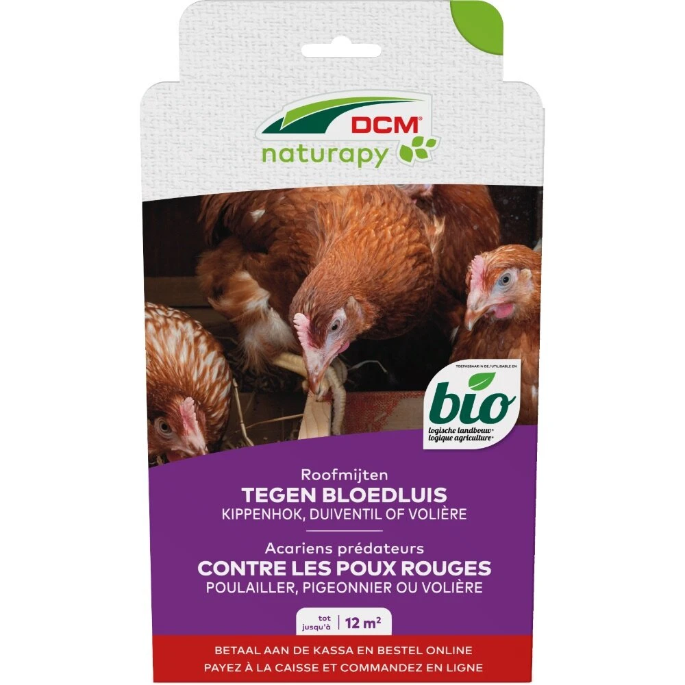 DCM Roofmijten Tegen Bloedluis (Hypoaspi-Guard®) - Bestelcode - 12 M² (10.000 Roofmijten) 1 DCM Roofmijten Tegen Bloedluis (Hypoaspi-Guard®) - Bestelcode - 12 M² (10.000 Roofmijten)