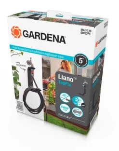 GARDENA Liano™ TapFix Slanghouder + 10 M Liano™ Textielslang
