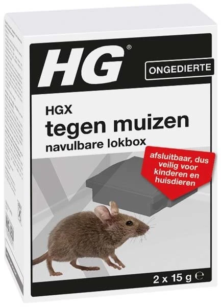 HGX Tegen Muizen Navulbare Lokbox 1 St 1 HGX Tegen Muizen Navulbare Lokbox 1 St