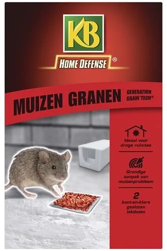 KB Muizen Lokdoos Granen 'Generation Grain'Tech' 2 Stuks 1 KB Muizen Lokdoos Granen 'Generation Grain'Tech' 2 Stuks
